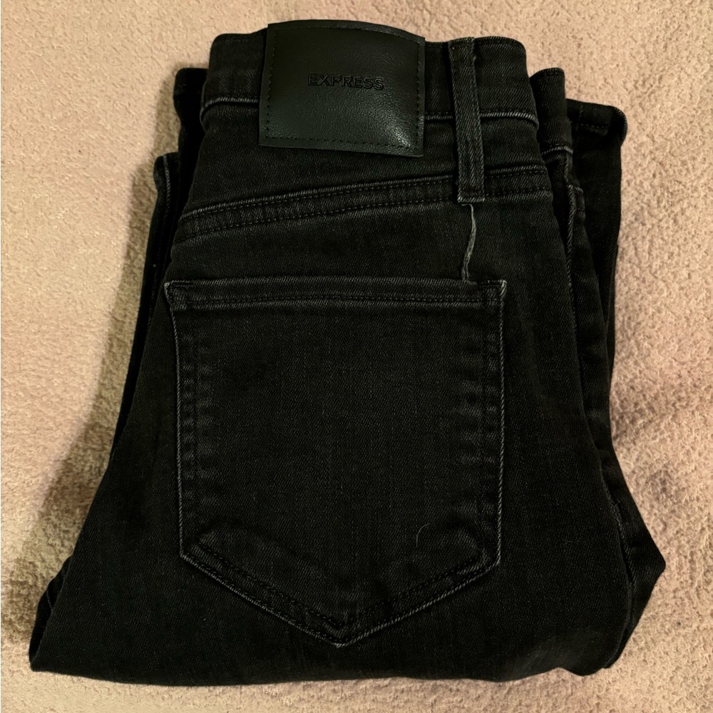Express high rise, boot cut jeans